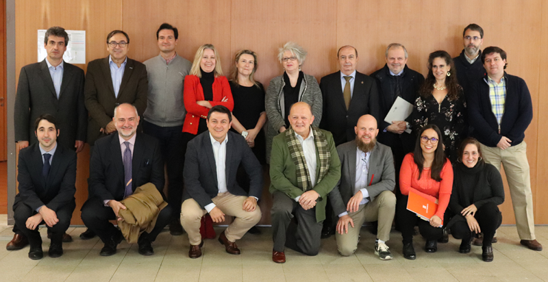 Foto de familia del Comité Técnico del V Congreso Edificios Inteligentes, reunido el pasado 18 de diciembre en la sede del COAM.