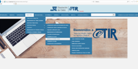 eTIR: Sistema de gestión de tributos, ingresos y recaudación