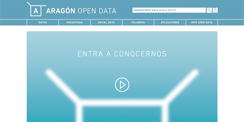 La jornada titulada "La prestación de servicios públicos en el mundo digital" contará con la propia experiencia del Gobierno de Aragón con los datos abiertos. Imagen: pantallazo porta Aragón Open Data