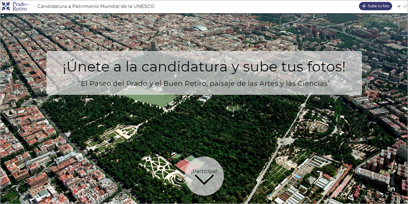 La App cuenta con herramientas GIS para crear un "story map" colaborativo en el que la gente pueda subir fotos de vivencias o visitas al Eje Prado-Retiro de Madrid, con el fin de apoyar su candidatura como Patrimonio Mundial.