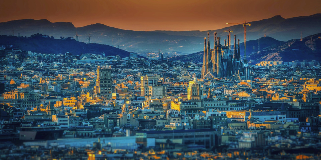 Vista general de la ciudad de Barcelona.