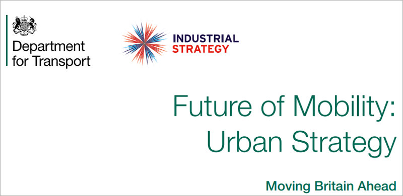 Reino Unido ha publicado "El futuro de la movilidad: una estrategia urbana".