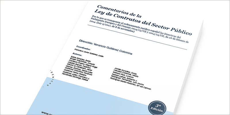 El documento "Comentarios de la Ley de contratos del sector público" editado por AL Fundación, de Grupo AL.