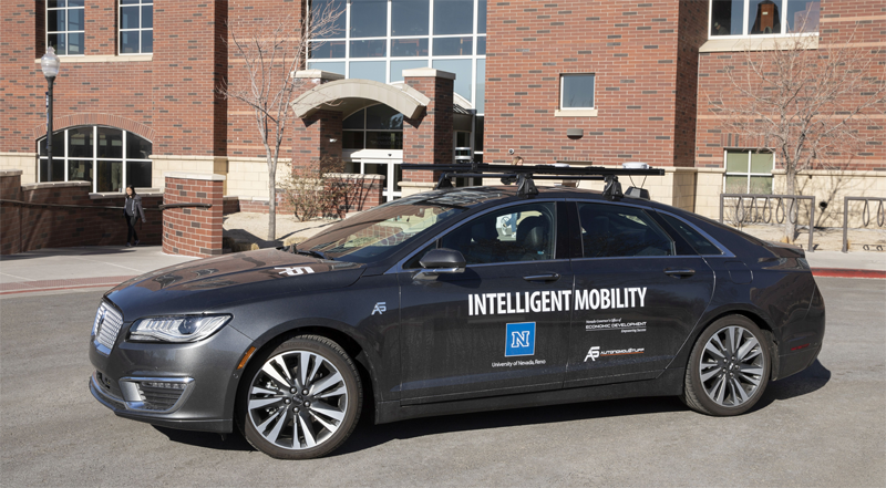 Un vehículo de pruebas dentro del proyecto de movilidad inteligente que desarrolla Universidad de Nevada, Reno, (Estados Unidos), y su Centro de Investigación Aplicada. Foto: Globe Newswire