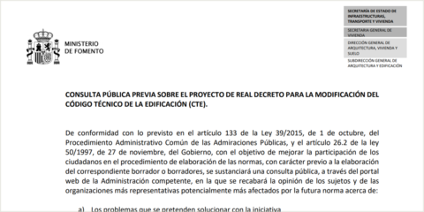 Fomento abre a consulta pública la modificación del Código Técnico de Edificación sobre recarga de vehículo eléctrico y autoconsumo