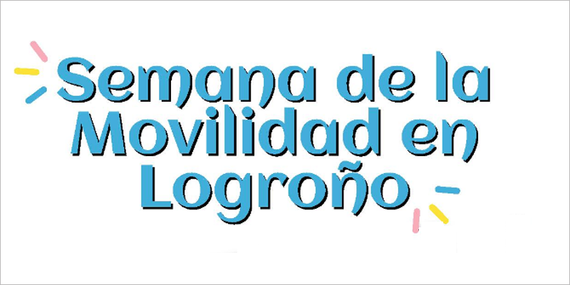 Cartel de la Semana de la Movilidad de Logroño.