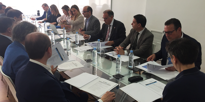 Reunión del patronato del Ceeim, donde se explicó el proyecto "SME4smartcities" que implica a varias ciudades del Mediterráneo y que coordina el propio centro.