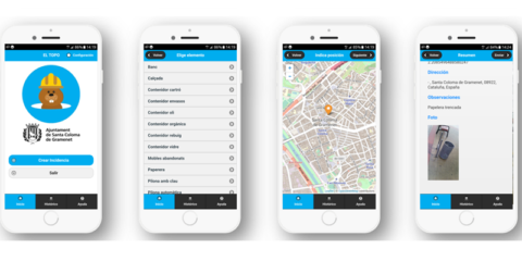 Santa Coloma de Gramanet activa «El Topo», una App para comunicar incidencias en la vía pública