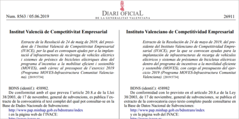 Ayudas para la instalación de puntos de recarga y sistemas de bicis eléctricas en la Comunidad Valenciana