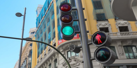 La empresa gallega Setga señaliza el tráfico de la Gran Vía madrileña con sus semáforos