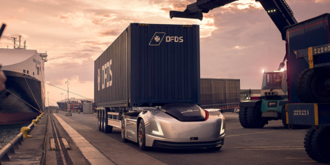 Un vehículo eléctrico y autónomo transportará mercancías en el puerto sueco de Gotemburgo