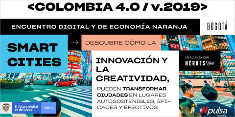 Ciudades inteligentes y blockchain protagonizan el congreso Colombia 4.0 del 25 al 27 de septiembre en Bogotá