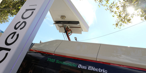 Barcelona contará con dos nuevos pantógrafos para la recarga de autobuses eléctricos