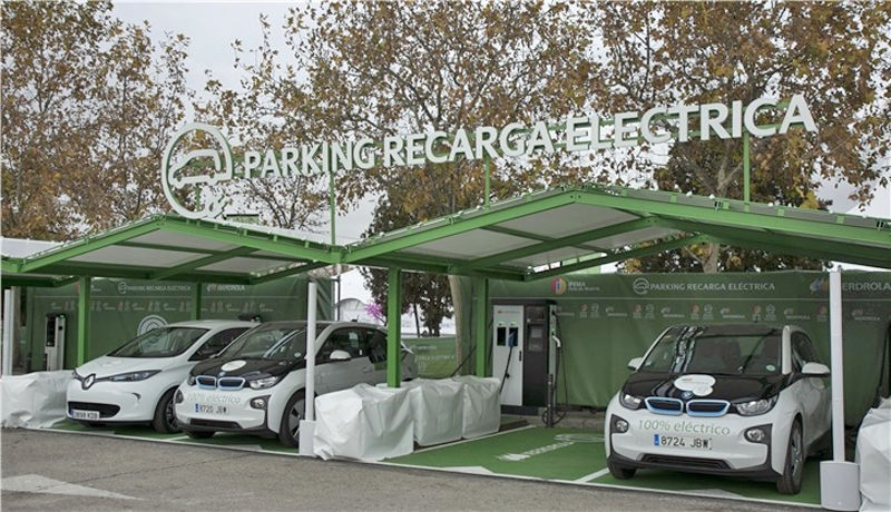 parking de recarga de vehículos eléctricos en IFEMA