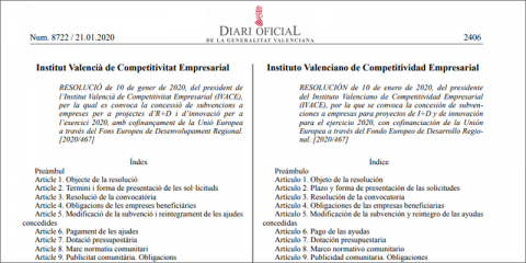 Ivace abre el plazo de solicitud de ayudas por valor de 11,5 millones para proyectos innovadores