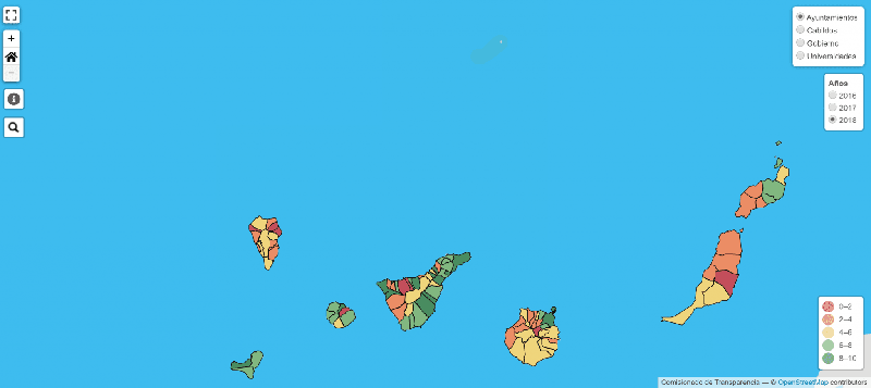 mapa de Canarias