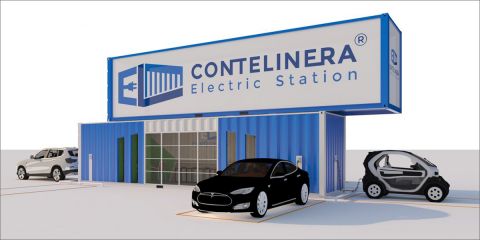 Presentan un sistema modular de recarga ultrarrápida que permite integrar actividades complementarias