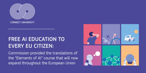 Curso online gratuito para facilitar conocimientos básicos de IA a los ciudadanos europeos