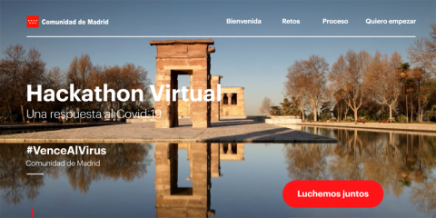 Abierto el plazo de inscripción para participar en el hackathon virtual #MadridVenceAlVirus