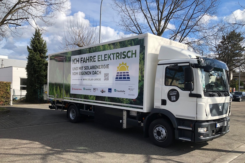 Camiones eléctricos con energía solar generada abordo
