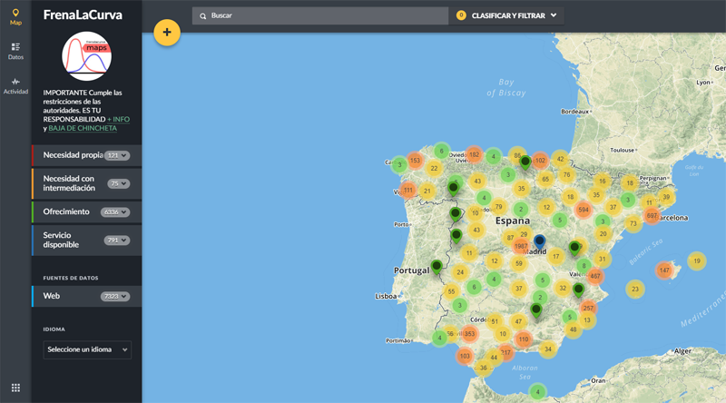 Frena La Curva Incorpora Un Mapa De Geolocalizacion Para Crear Redes Vecinales De Ayuda Esmartcity