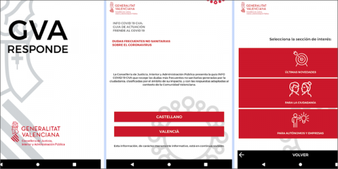 La Generalitat Valenciana lanza la aplicación ‘GVA Responde’ para resolver dudas no sanitarias sobre el coronavirus