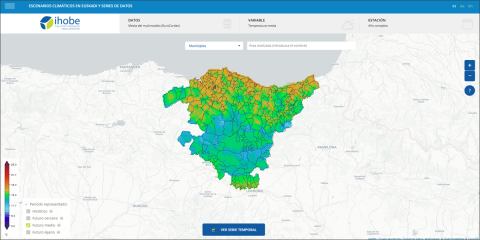 País Vasco publica una herramienta virtual para visualizar escenarios de cambio climático en la región