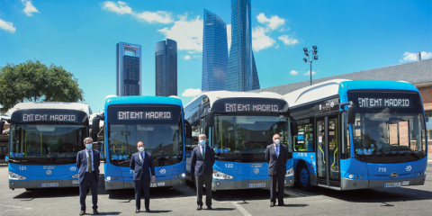 Acuerdo para impulsar la electrificación del transporte público de Madrid