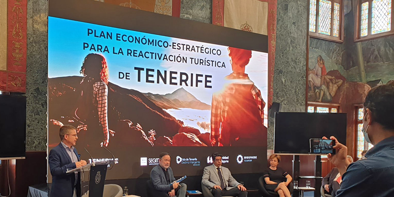 presentación del plan de Tenerife para reactivarse como destino turístico inteligente y sostenible