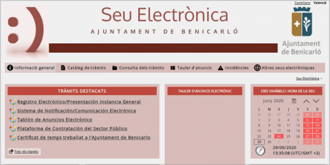 Benicarló permite realizar más de 1.000 trámites en su administración electrónica