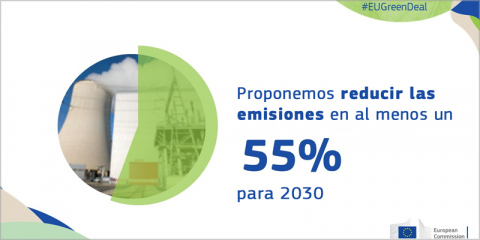 Reducir las emisiones un 55% para 2030, nueva propuesta de la Comisión Europea