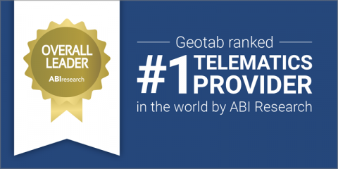 Geotab es nombrado de nuevo proveedor de telemática comercial número uno mundial