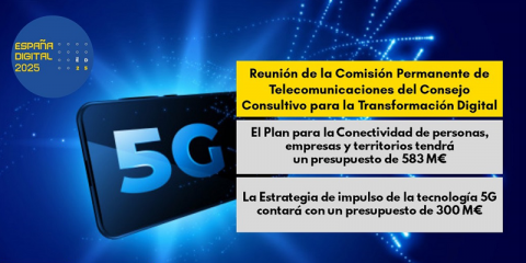 España invertirá 883 millones en conectividad y despliegue de tecnología 5G en 2021