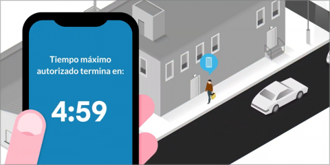 Solución para el control del parking de tiempo limitado gratuito