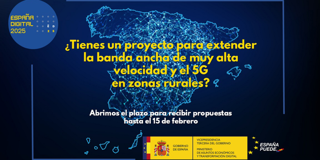 Convocatoria para identificar proyectos de conectividad y 5G para zonas rurales