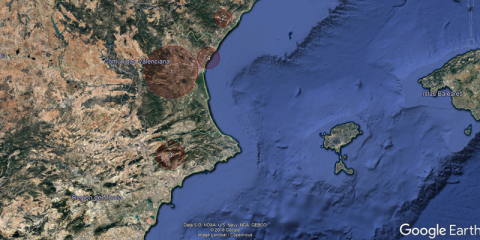 Mapa de concentración de empresas tecnológicas en la Comunidad Valenciana
