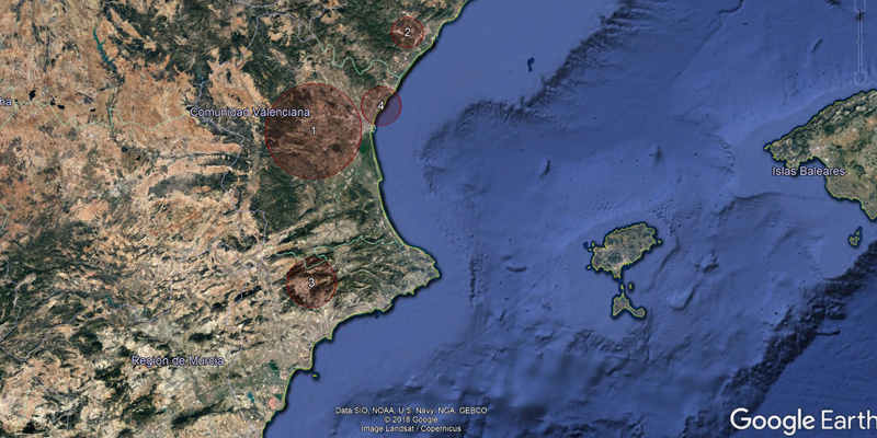 Mapean mediante geolocalización las áreas de concentración de empresas tecnológicas en la Comunidad Valenciana