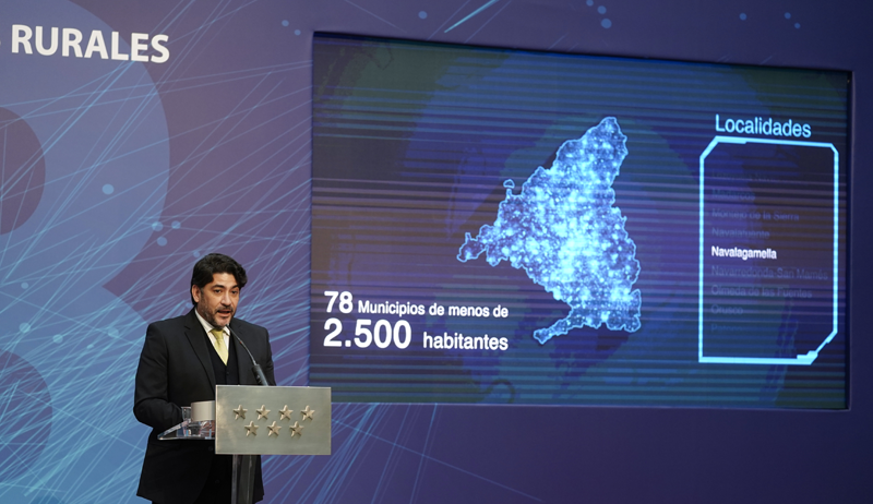 Gobierno de la Comunidad de Madrid anuncia la finalización del despliegue de la fibra óptica en 78 pequeños municipios