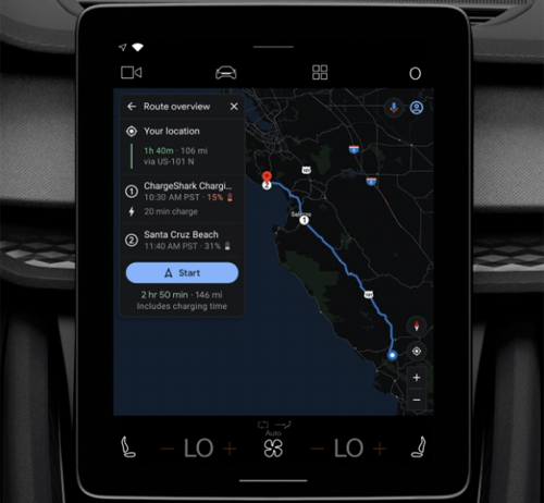 Google Maps trabaja en nuevas funcionalidades para usuarios de vehículos eléctricos