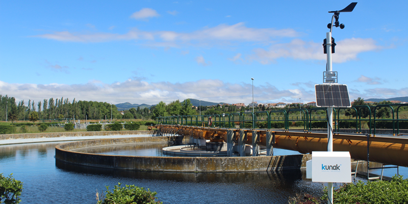Kunak monitoriza las emisiones difusas en la depuradora de aguas residuales de Arazuri, en Navarra