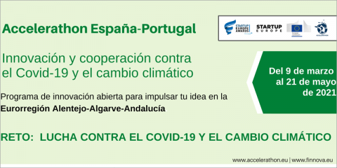 El Accelerathon España-Portugal busca soluciones innovadoras frente a la COVID-19 y al cambio climático