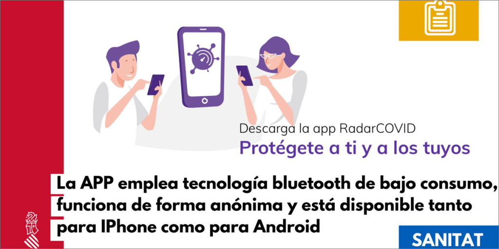 La Comunidad Valenciana se adhiere a la app RadarCOVID para el rastreo de contactos