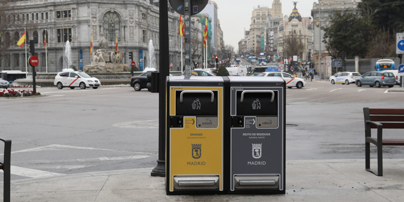Madrid despliega sensores de llenado y disponibilidad de bolsas en papeleras en 325 puntos de la ciudad