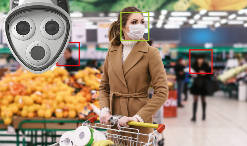 solución de Mobotix en un supermercado
