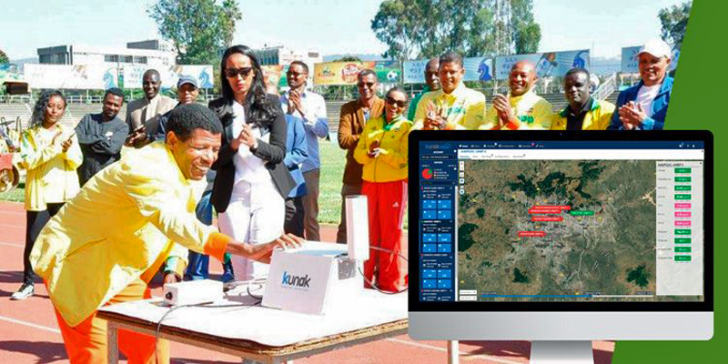 Las estaciones Kunak AIR ayudan a monitorizar la calidad del aire en Etiopía