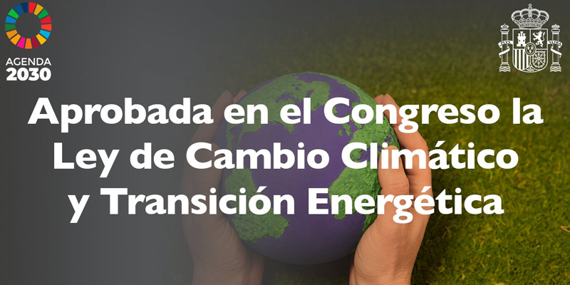 El Congreso da luz verde al proyecto de Ley de cambio climático y transición energética