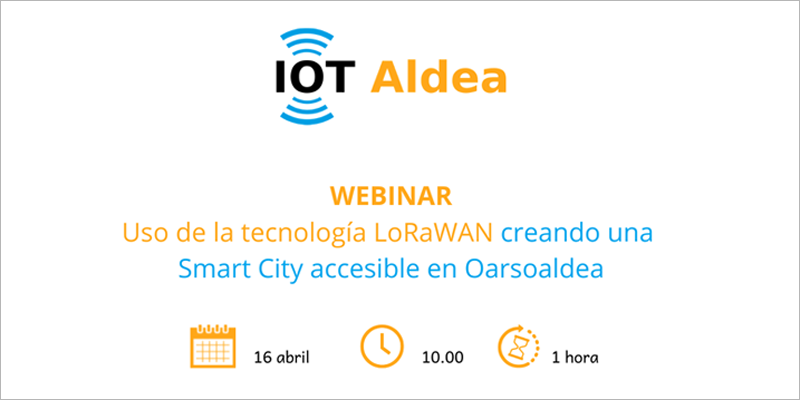 Webinar para dar a conocer el proyecto de smart city ‘IOT Aldea’ de la comarca de Oarsoaldea en Gipuzkoa