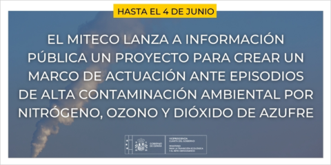 El proyecto para crear un marco de acción en casos de contaminación ambiental sale a información pública