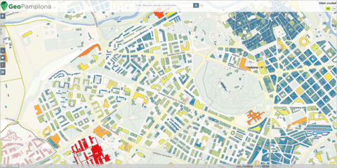 El mapa solar de Pamplona muestra su potencial de generación renovable fotovoltaica y térmica