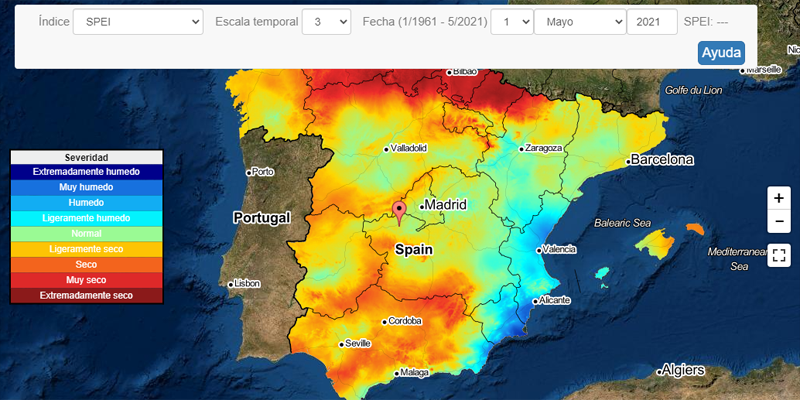 Nuevo sistema de monitorización de sequías meteorológicas en tiempo real